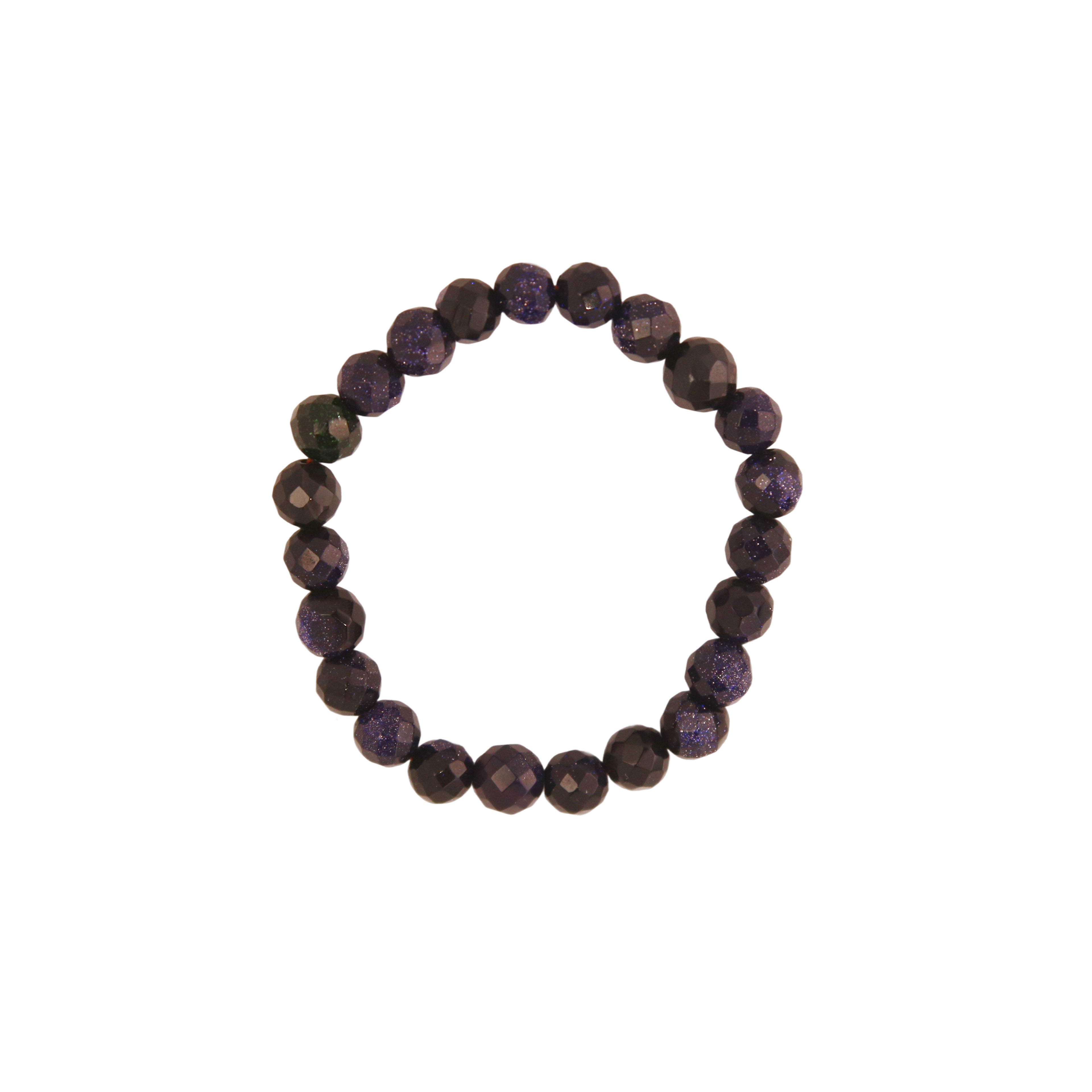  8mm Amethyst sphere beaded bracelet for peace and spiritual growth