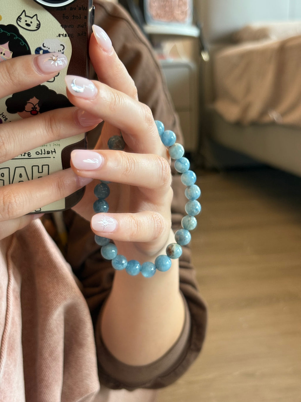 Starry Night - Aquamarine Bracelet