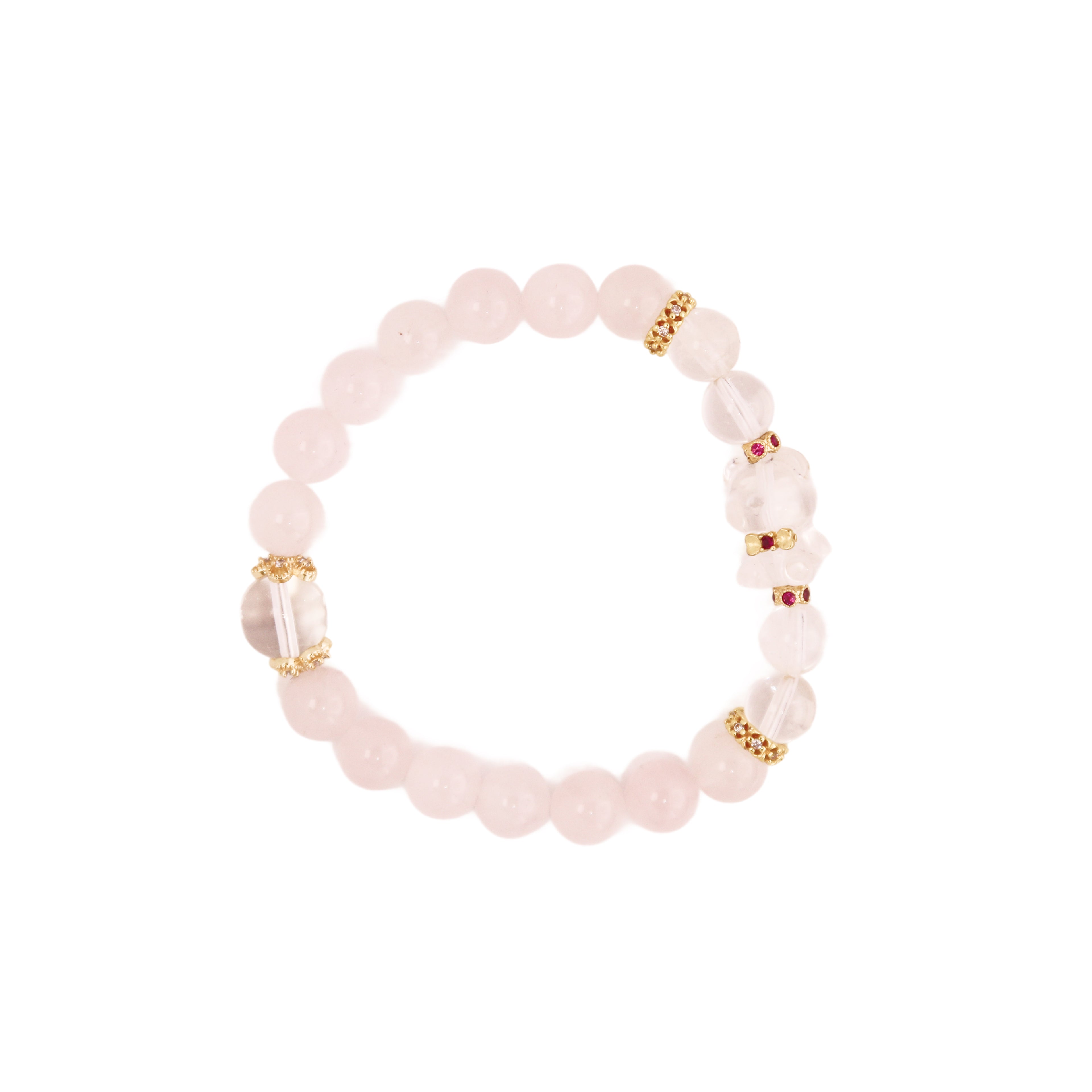 Be Regal Rose Quartz bracelet from the Héritage Collection for love and elegance