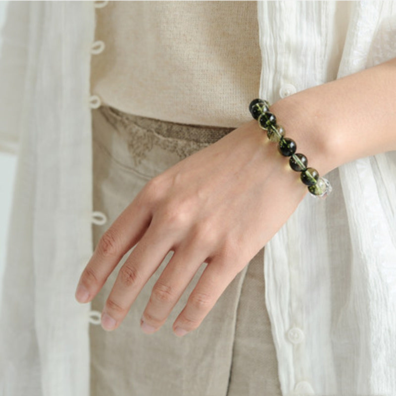 Genuine Moldavite beads for spiritual transformation