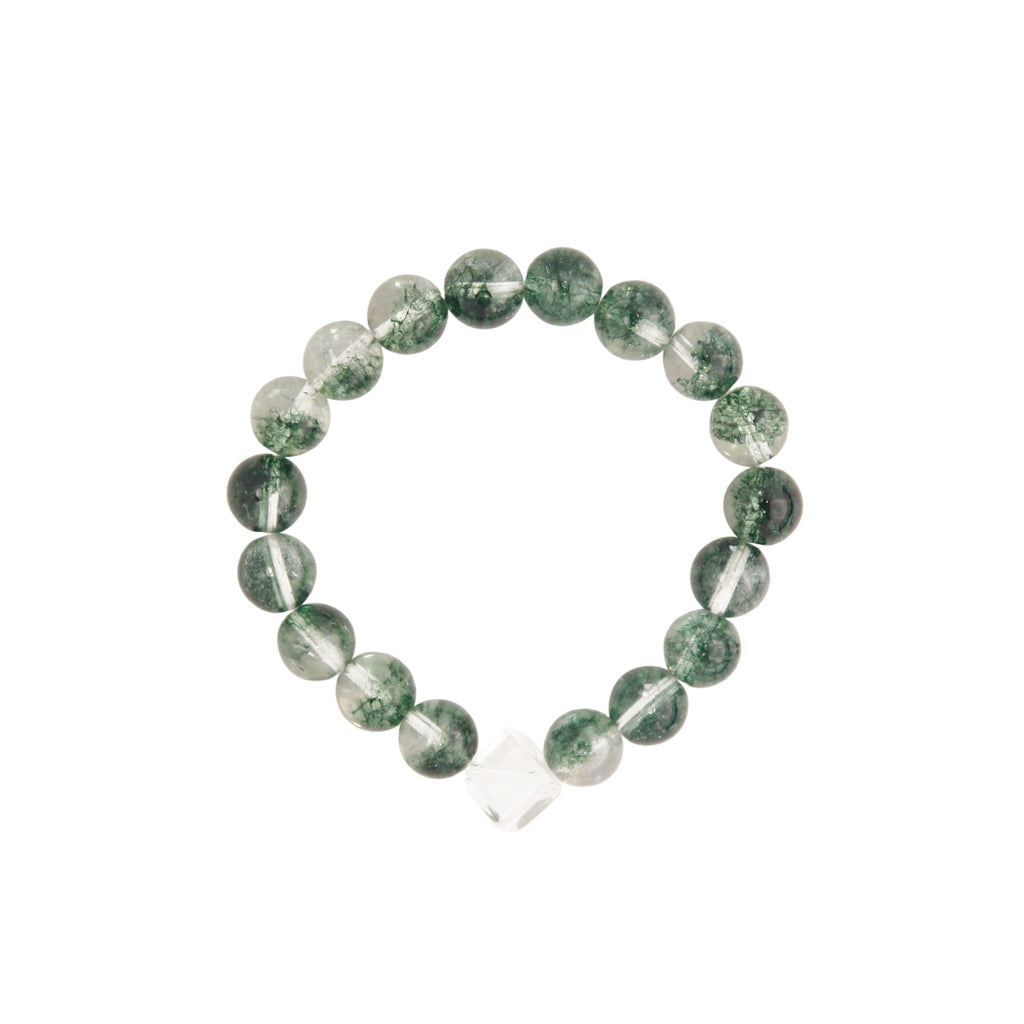 Green Phantom Quartz bracelet for prosperity and abundance