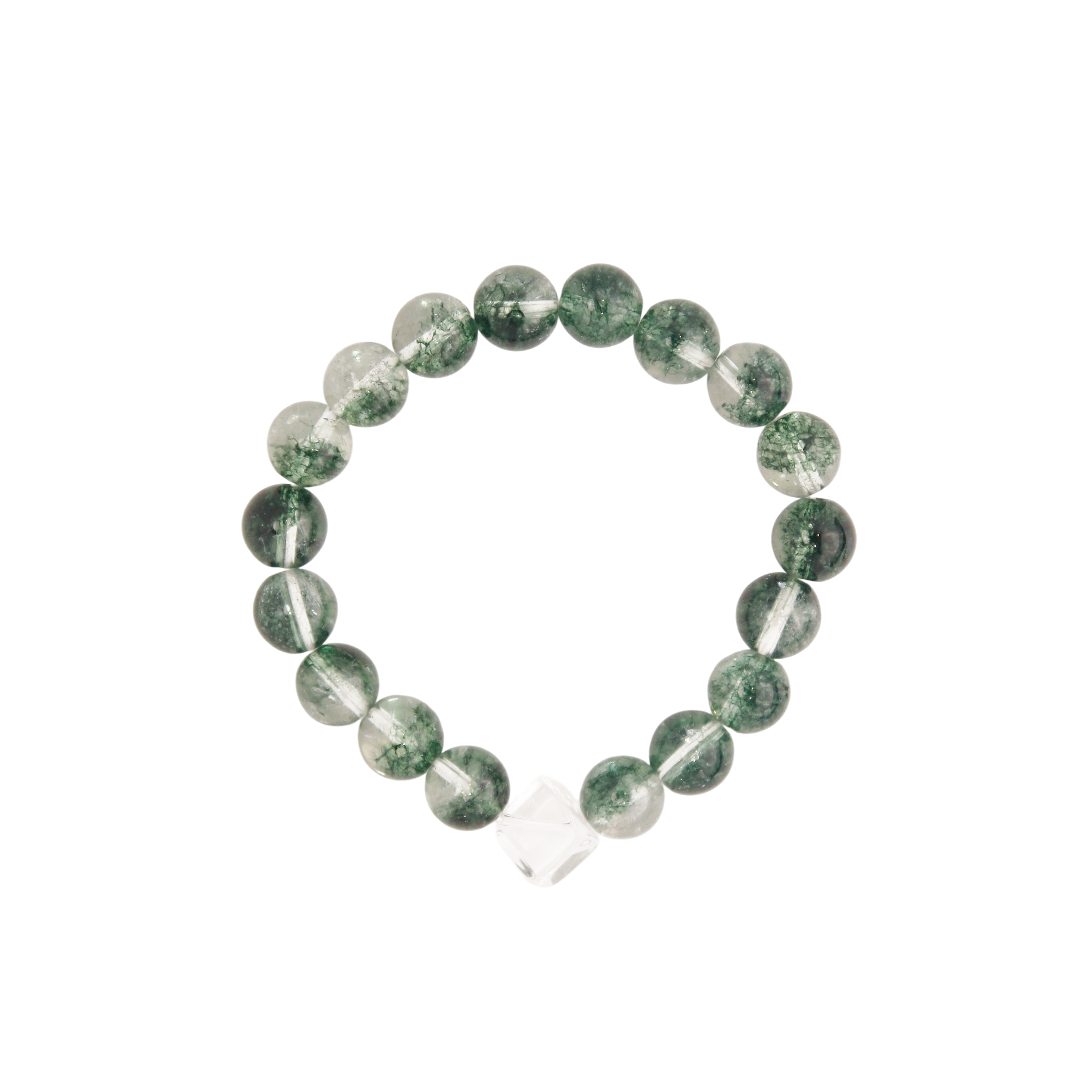 Green Phantom Quartz bracelet for prosperity and abundance