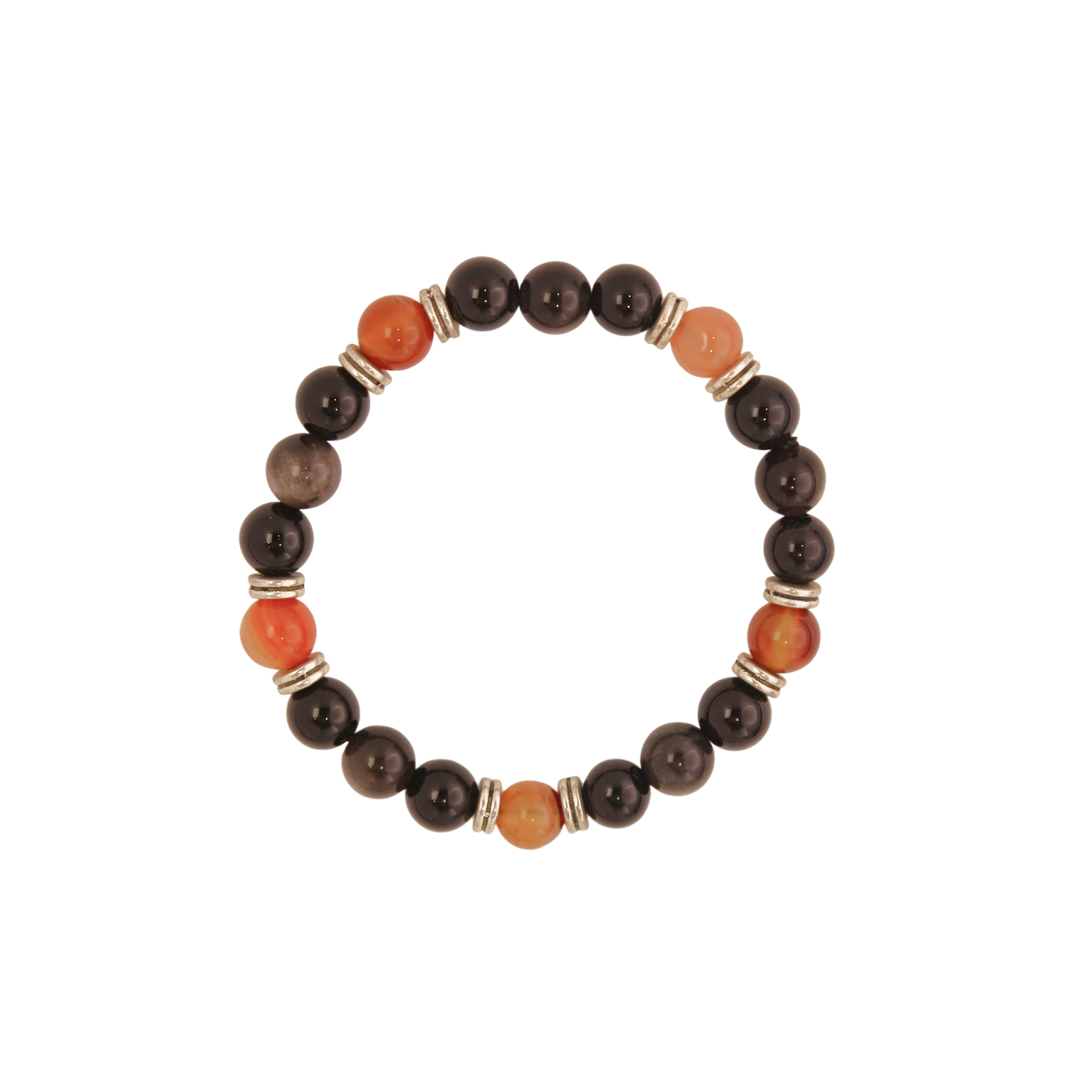 Natural Carnelian beaded bracelet for courage, creativity, and vitality