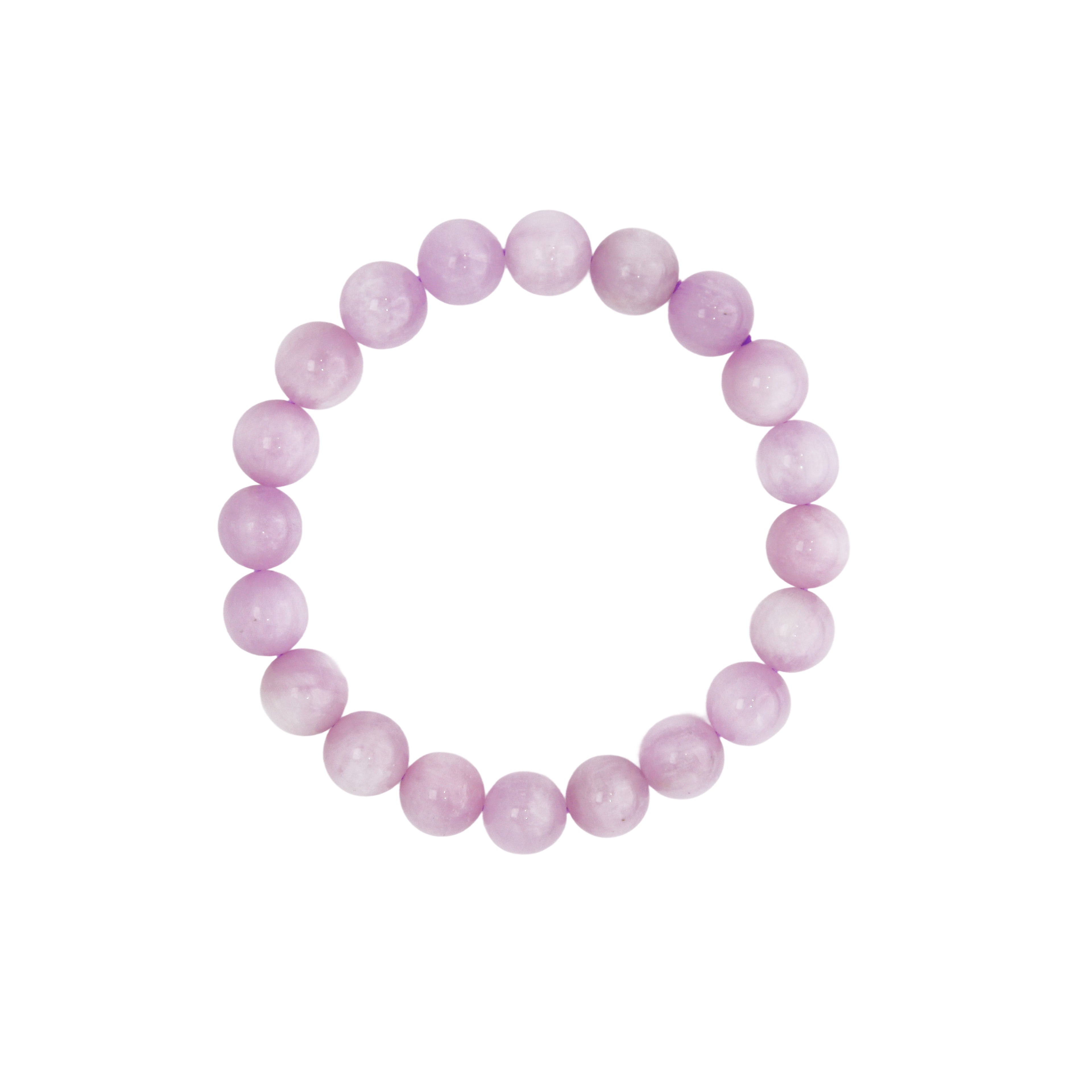 Natural Kunzite bead bracelet for divine compassion and emotional healing