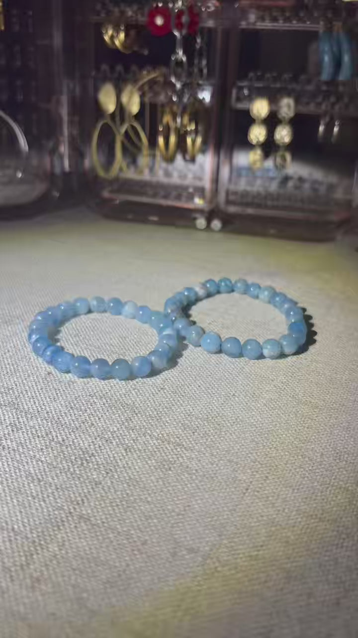 Starry Night - Aquamarine Bracelet